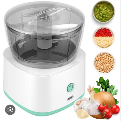 Mini Processador E Triturador De Alimentos Elétrico Potente - 250ml Bivolt