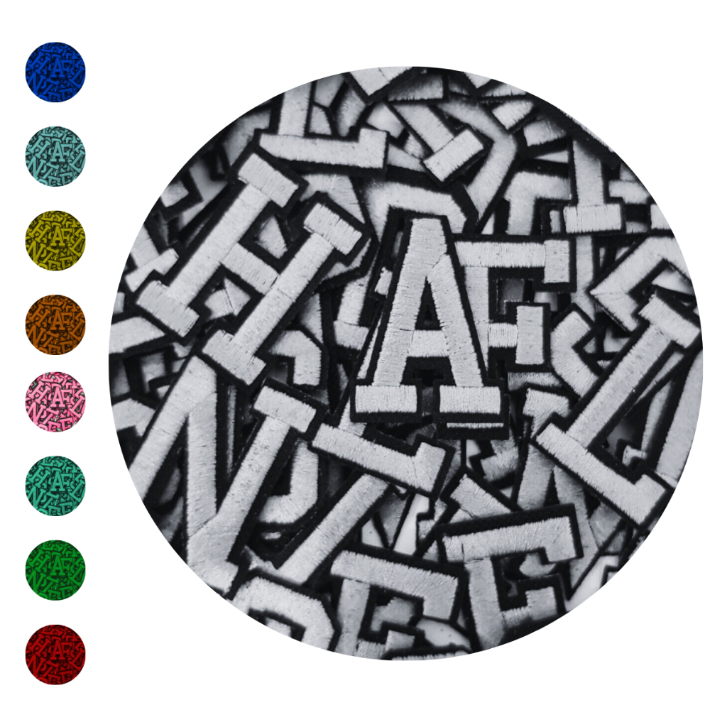 Patch Bordado Letras Termocolantes Kit a Sua Escolha Personalize Roupa ...