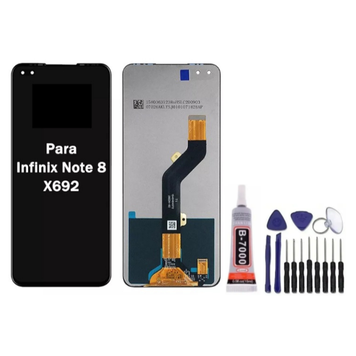 Frontal Display Tela Compatível Infinix Note 8 X692 Sem Aro | Shopee Brasil