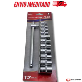 Kit De Soquetes Torx Fêmea /e-torx C/cabo T 12pc - Corneta