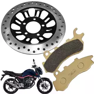 Kit Disco Freio Dianteiro Com Pastilha Freio Combinado Cbs Cg Fan 160 Titan 160 Ex 2018 2019 2020 em Oferta na Shopee