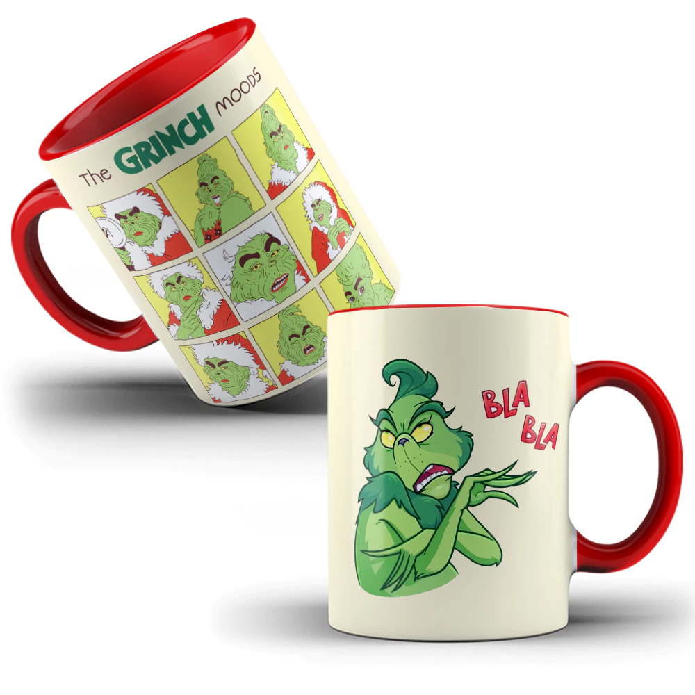 Caneca Personalizada Grinch Natal #002