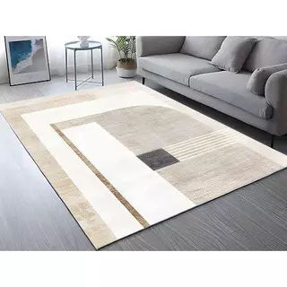 Tapete Geométrico Desginer Moderno Fácil Limpeza 2,00X2,50 Luxuoso e Elegante
