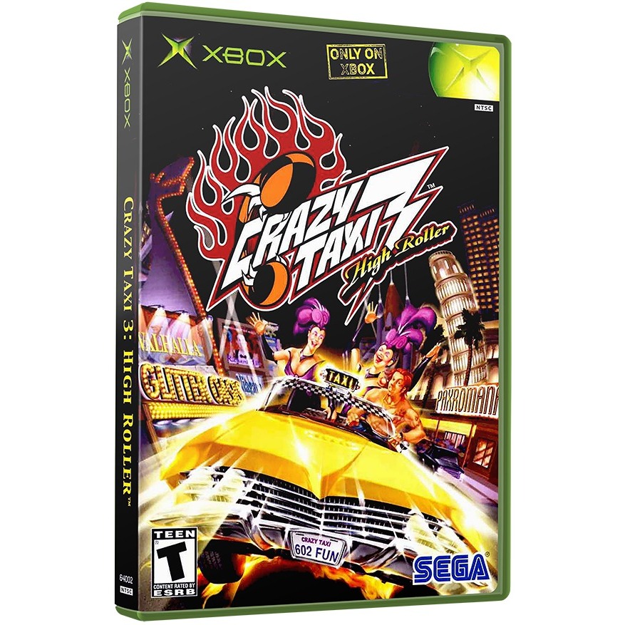 安いそれに目立つ Crazy Física Mídia Classic Xbox (2002) Roller High : 3 Taxi ソフトウェア