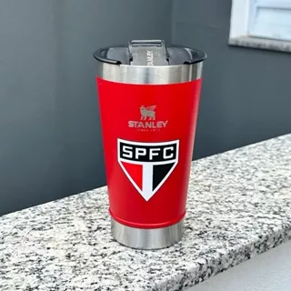 .ENVIO NO MESMO DIA Copo Térmica de Time/ São Paulo/ Personalizado com tampa e abridor 473ml-PROMOÇÃOAQUI/COPO/SÃO PAULO