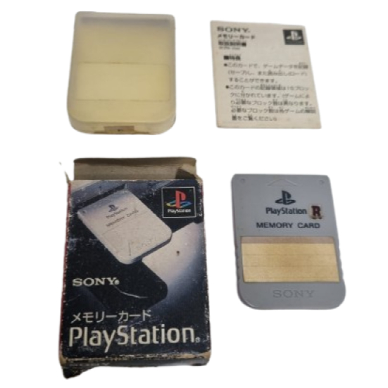 Carte Mémoire Officielle PlayStation PS1 – SCPH-1020E – Avec Boîte Et Manuel