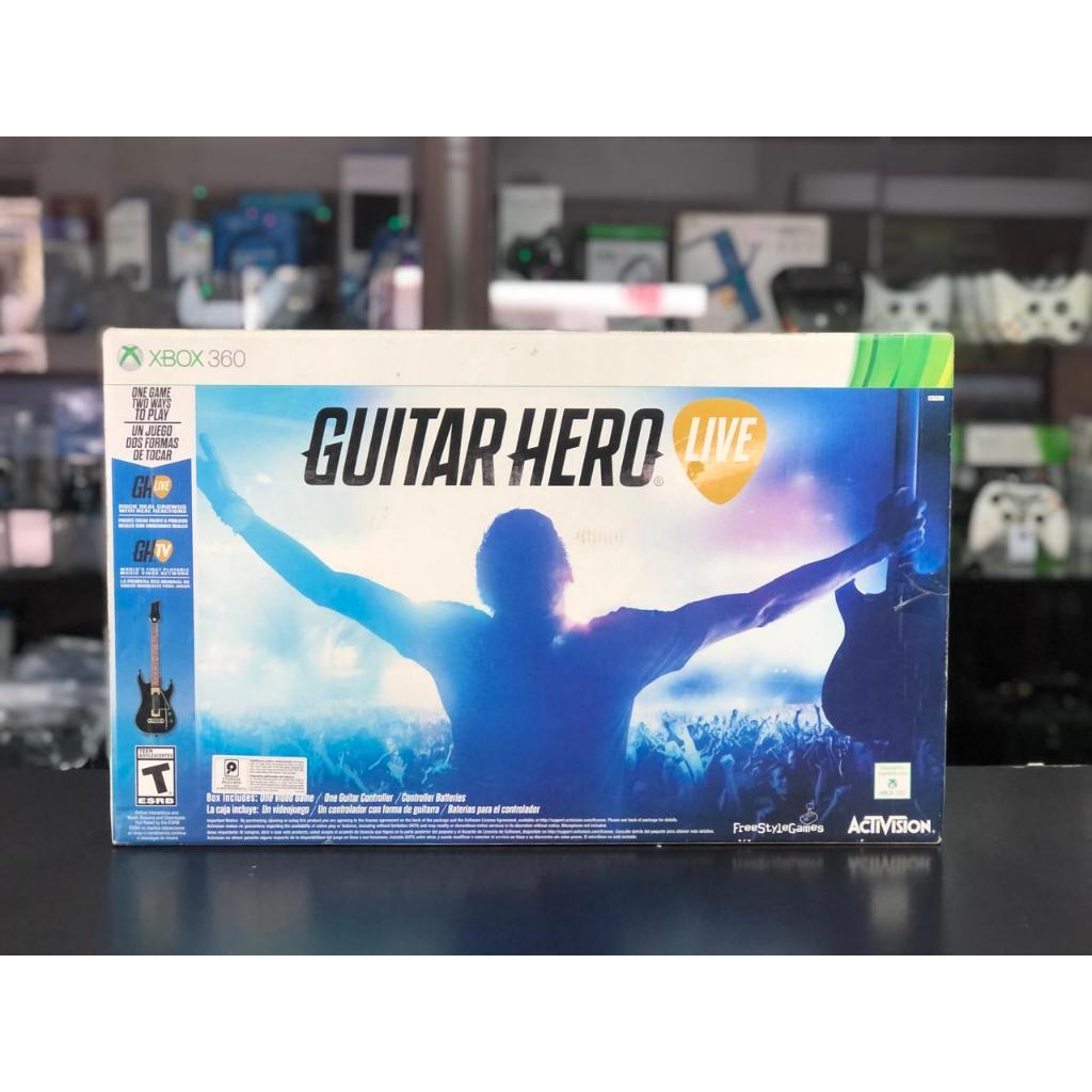 Guitarra Xbox 360 Guitar Hero Live + Jogo Completa Semi Nova