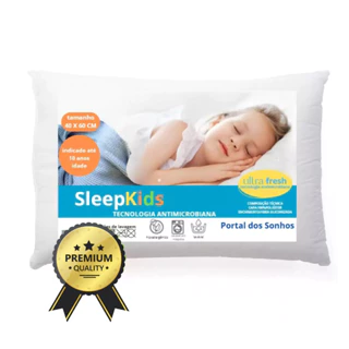 Travesseiro Infantil Criança Antisufocante Hipoalergênico 100% Confortável em Oferta na Shopee