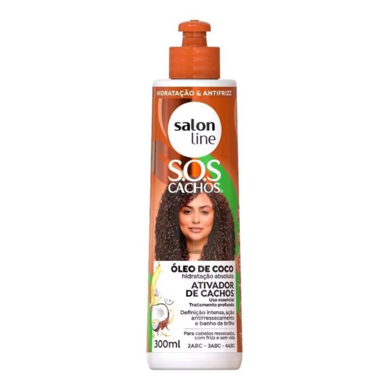 Ativador De Cachos SOS Cachos Coco Tratamento Profundo Salon Line 300 Ml Shopee Brasil