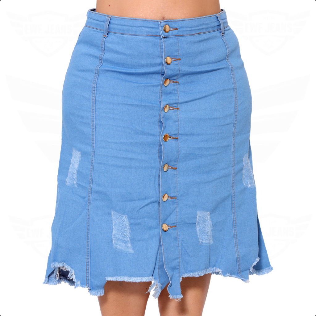 Saia Midi Saia Jeans Plus Size Mercado Livre Saia Jeans Gode Plus