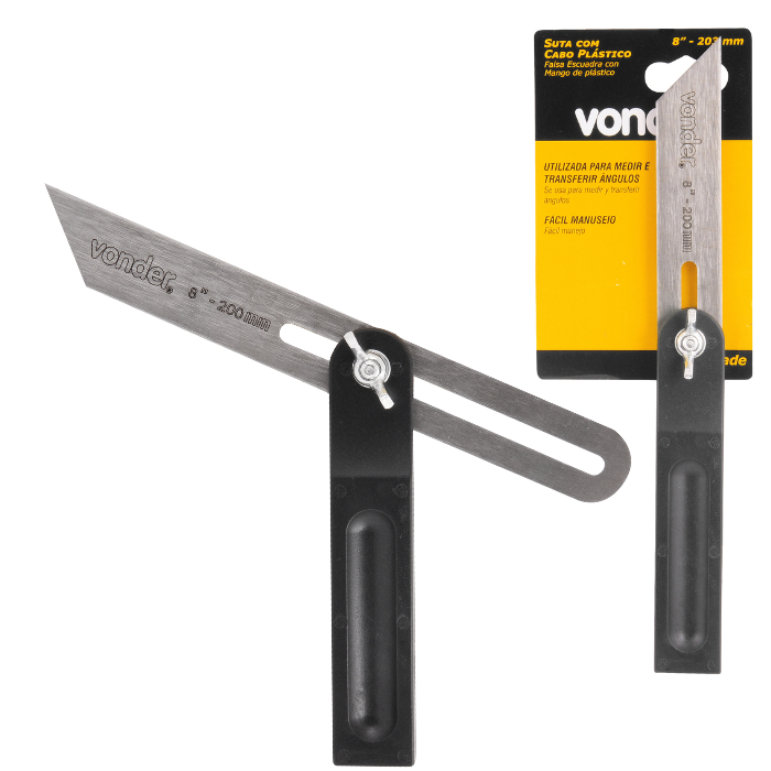 Suta 8 Polegadas 200mm Para Transferir Ângulos Carpinteiro- Vonder ...