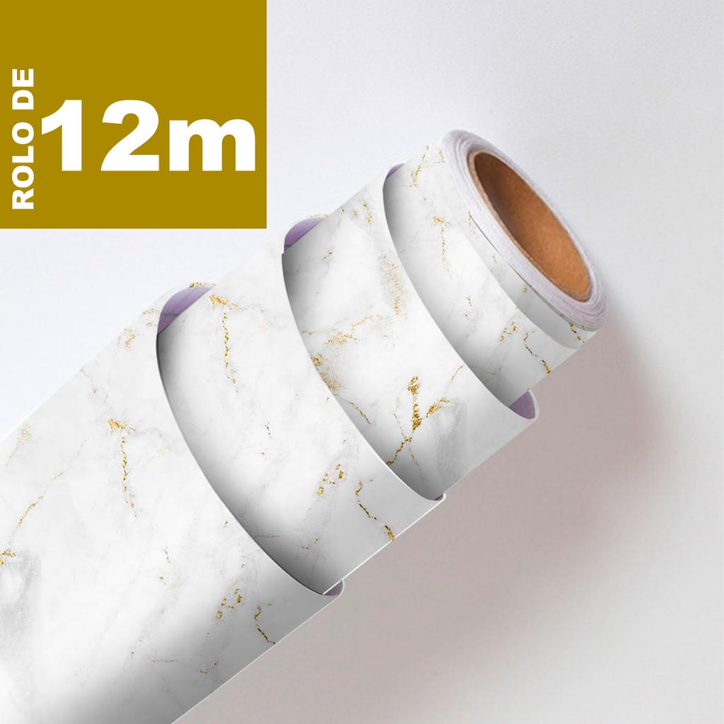 Papel De Parede Adesivo Vinílico Lavavel Marmore 12m Oferta