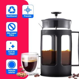 Cafeteira Francesa Cremeira 350ml Leite Café Chá- Bhz Store