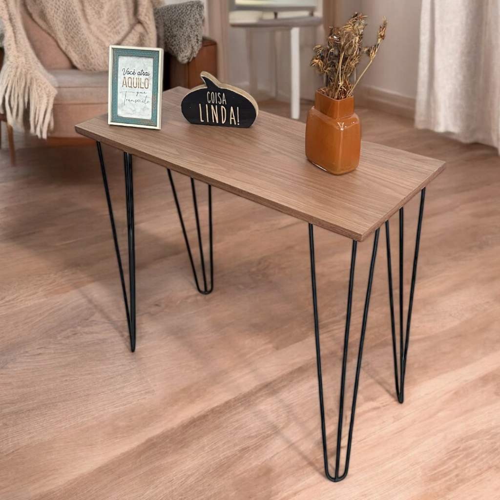 Pé Hairpin Legs 70cm Aço Carbono Pintura Eletrostática