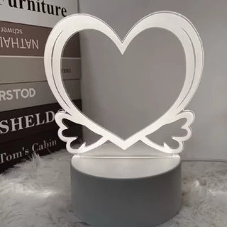 Luminária De Escrever De Led Luz 3D Acrílico Branco Frio Com USB Para Mesa Quadro De Notas Anotações em Oferta na Shopee