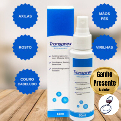 Transpirex Antitranspirante Combate Suor Excessivo Sudorese Hiperidrose ...