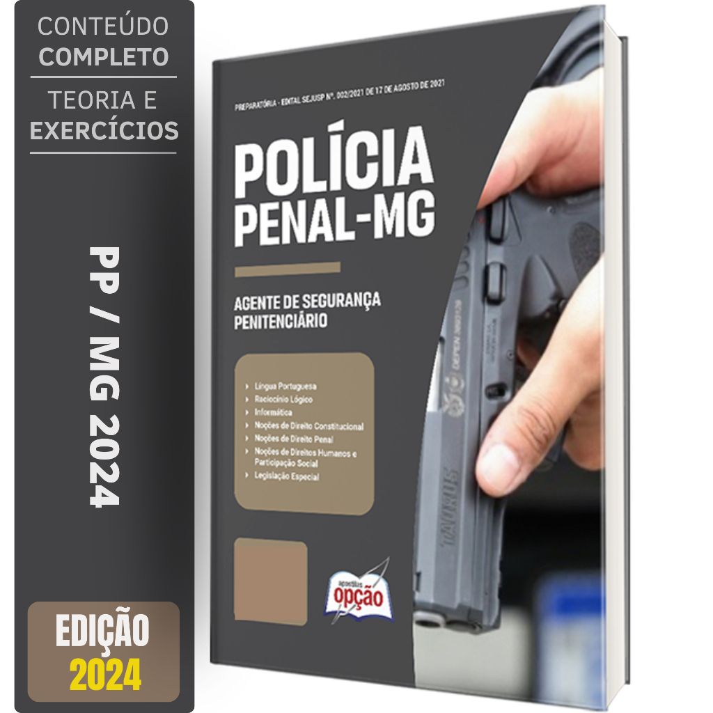 Apostila Polícia Penal MG 2024 - Agente Segurança Penitenciário ...