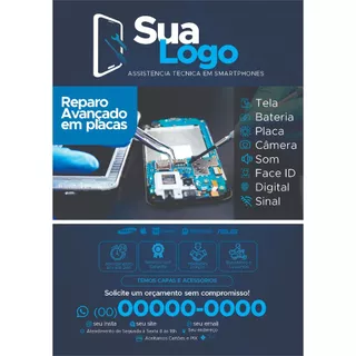 Panfletos Flyer Personalizados 10x15 / Assistência Técnica