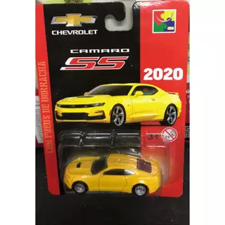 CHEVROLET CAMARO SS 2020, IMPALA 1959, CORVETTE 2017, MINIATURA 1/64 PNEUS DE BORRACHA