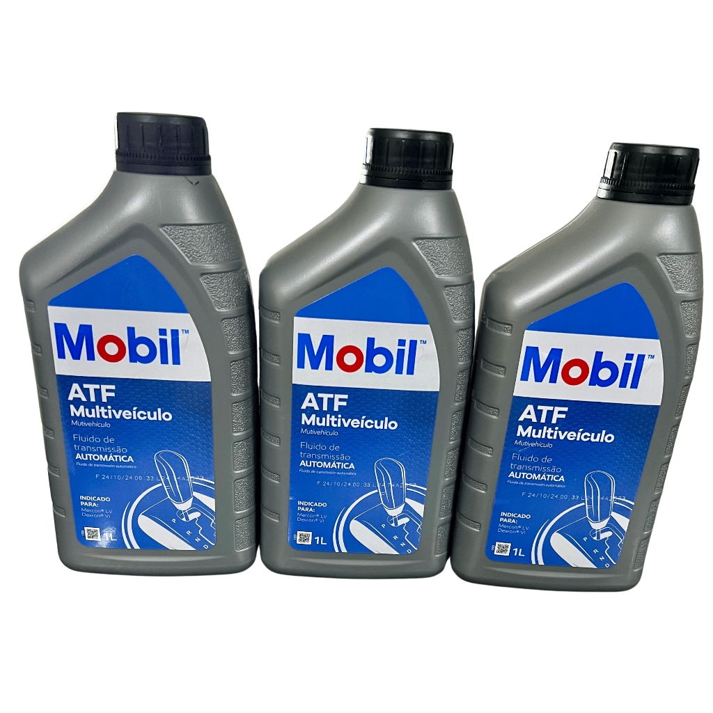 3 Litros de Fluido de Transmissão Automática Mobil ATF MultiVeículo ...