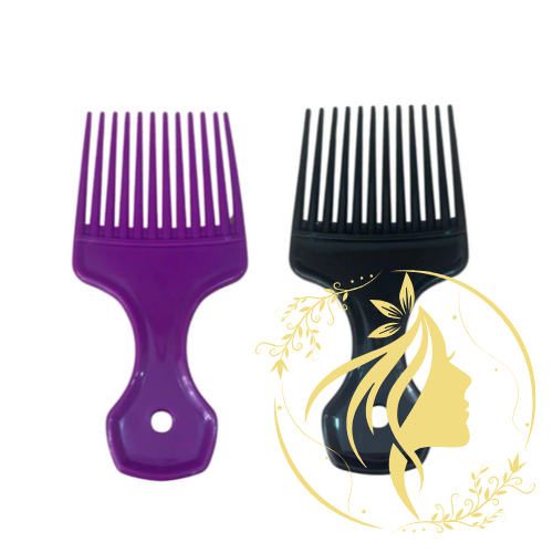 Pente Garfo Para Cabelos Afro Crespo e Cacheado Black Power | Shopee Brasil