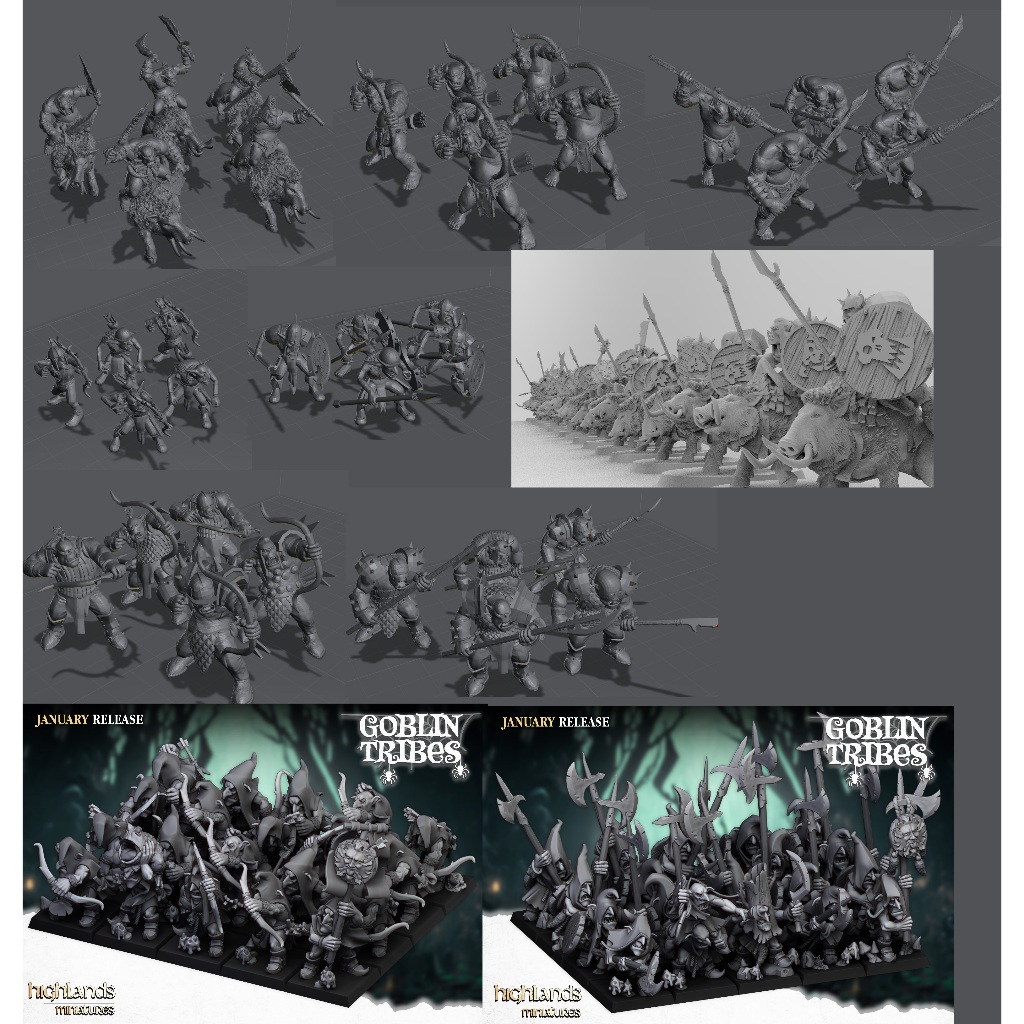 Miniaturas Orcs and Goblins Core Units - Jogos de Tabuleiro 9th Age ...