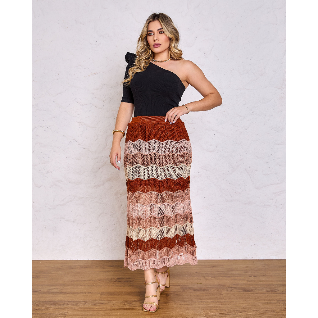 Saia Rodada Saia De Croche Agata Saia Croche Saia De Neon SAIA I