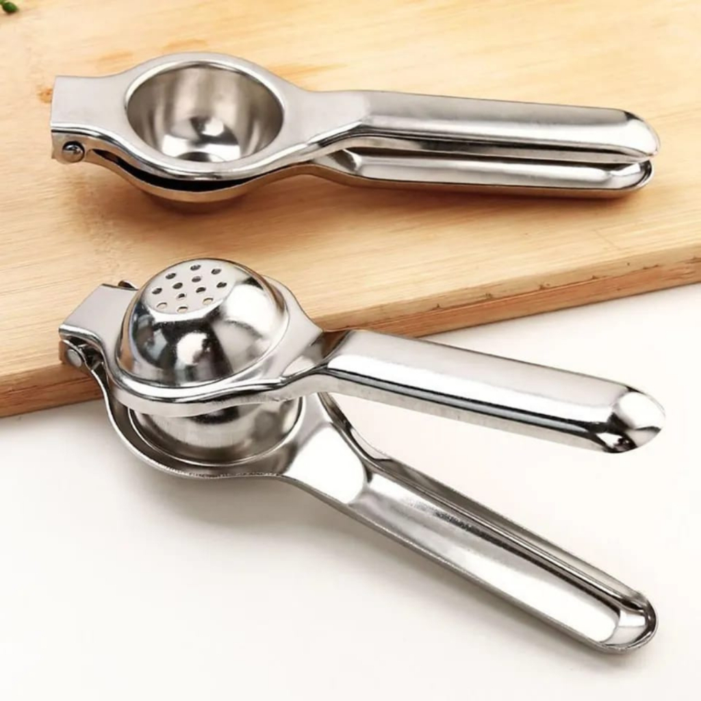 Imagem do produto Kit 2 Espremedor de Limão Inox Manual Maciço Super Forte Utensilio para Cozinha Multiuso KIT 01 UN