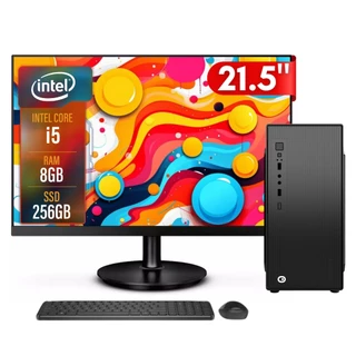 Computador Completo 2Eletro Fast Intel Core i5, 8GB, SSD 256GB, Monitor 21.5" Full HD CD2E-0119FA