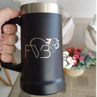 Caneca Térmica PERSONALIZADO, NOME, LOGO, TIME De Cerveja 710ml