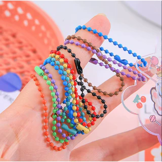 Kit 100,200,300,400,500 Corrente De Bolinha Ferro Com Canoa 9,5 a 12cm Tag Chaveiro em Oferta na Shopee