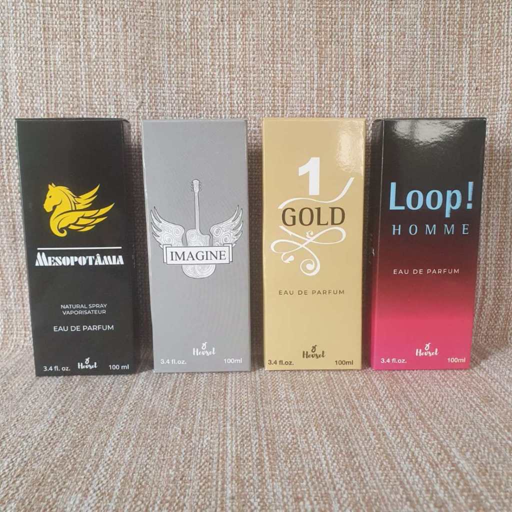 KIT COM 04 PERFUMES MASCULINO 100ML CADA