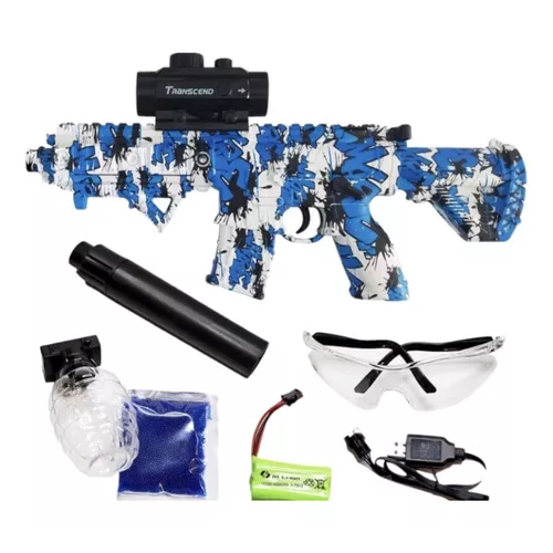 Arma de Gel Bolinha Brinquedo Metralhadora Automática Elétrica