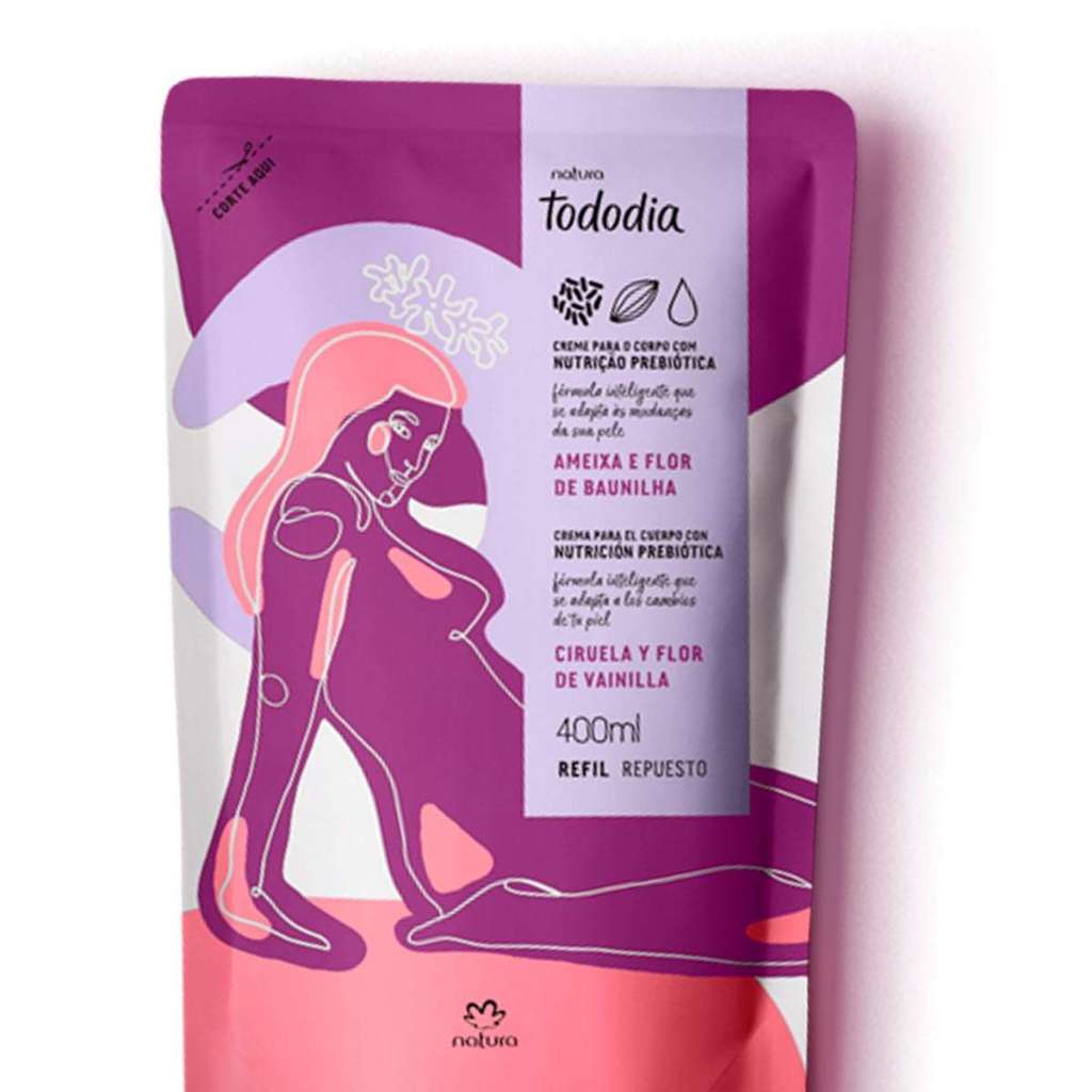 Refil Hidratante Ameixa e Flor de Baunilha Todo Dia Natura 400ml ...