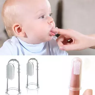 Escovas de Dente Silicone Massageadora de Dedo Para Bebê, Pets, Higiene Bucal Gengiva Macia em Oferta na Shopee