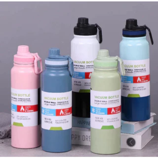 Garrafa 800ml 1000ml Térmica Quente & Frio Isolamento Térmico Grande Capacidade Academia Dia A Dia