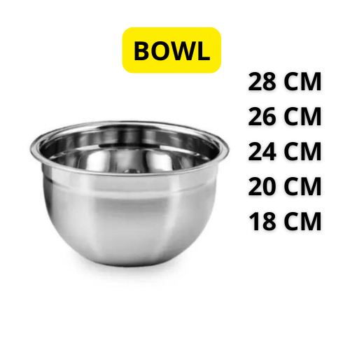 Tigela Inox BOWL Multiuso Profissional