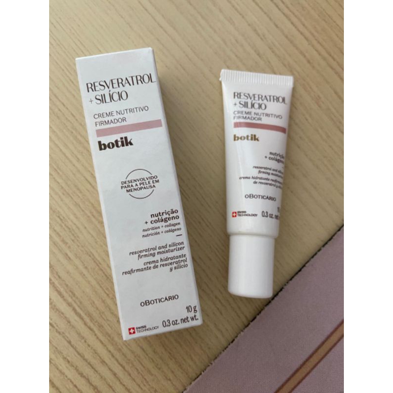 Creme nutritivo firmador Botik resveratrol e silício 10g | Shopee Brasil