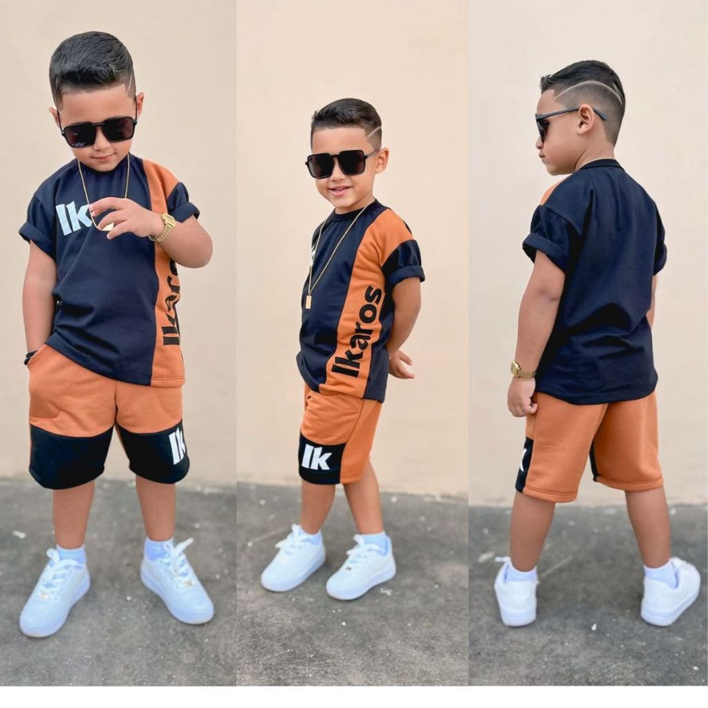 conjunto verao masculino infanto juvenil roupa estilosa de menino Final ...