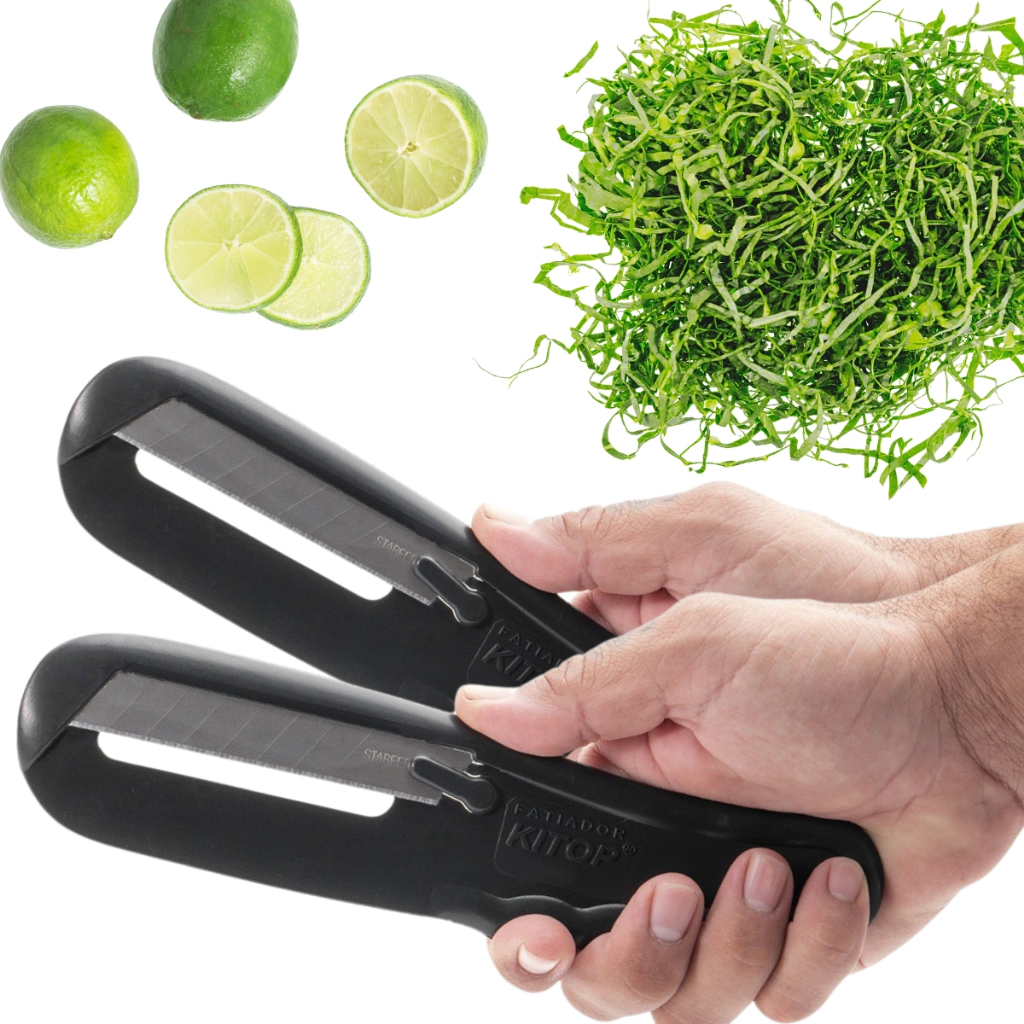 Kit 2 Fatiadores de Legumes KITOP Corta Tudo Couve Fininho