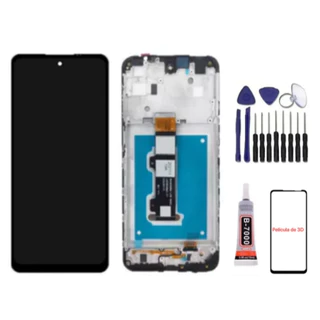 Tela Frontal Touch LCD Display Moto G22 Xt2231 Original Sem Aro e Com Aro