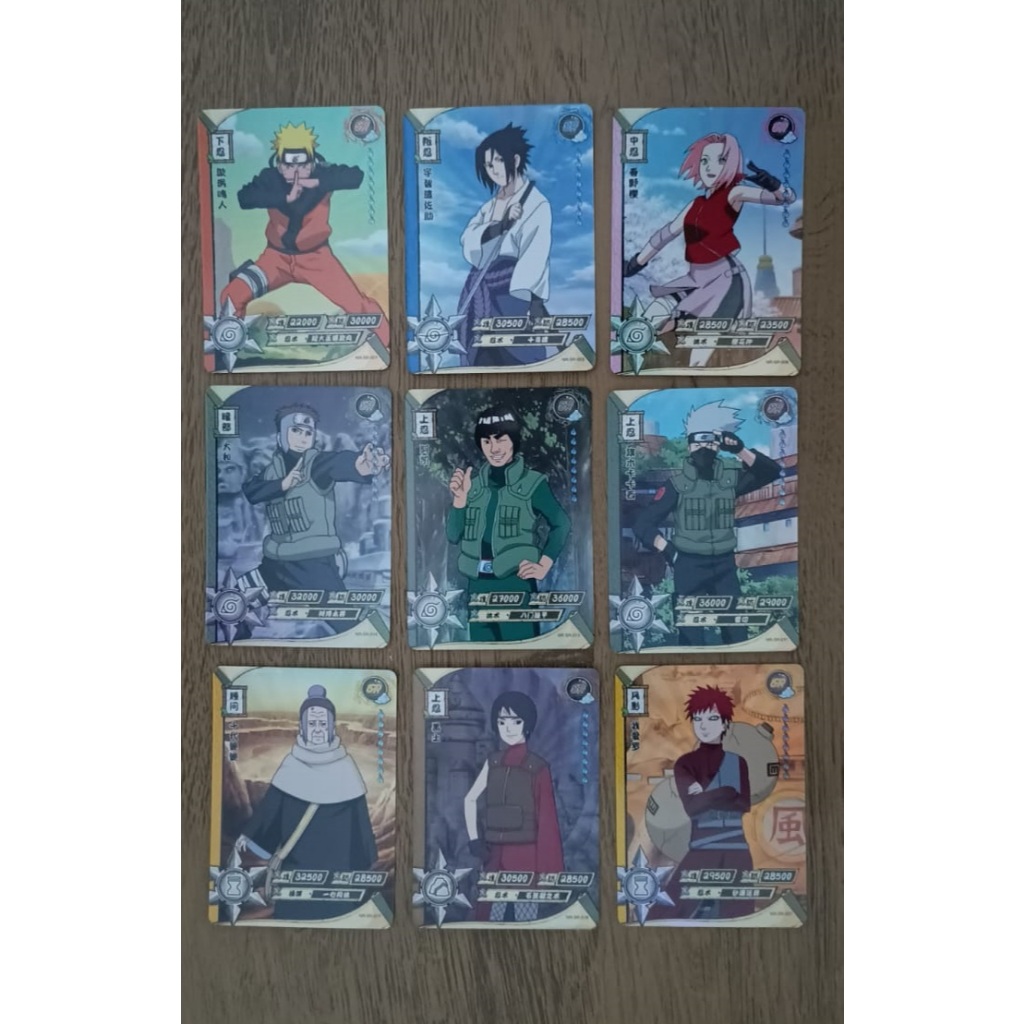 40 Cartas SR Naruto Kayou Aleatórias e Sem Repetição | Shopee Brasil