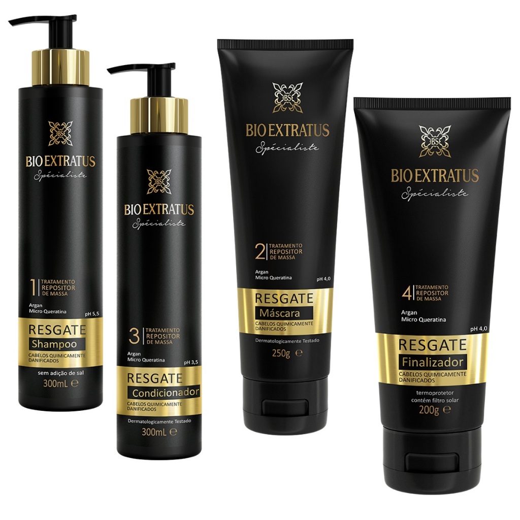 Kit Bio Extratus Resgate Repositor de Massa Shampoo+ Condicionador ...