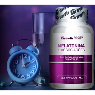 MELATONINA + GLICINA + TRIPTOFANO 90CAPS - GROWTH SUPPLEMENTS