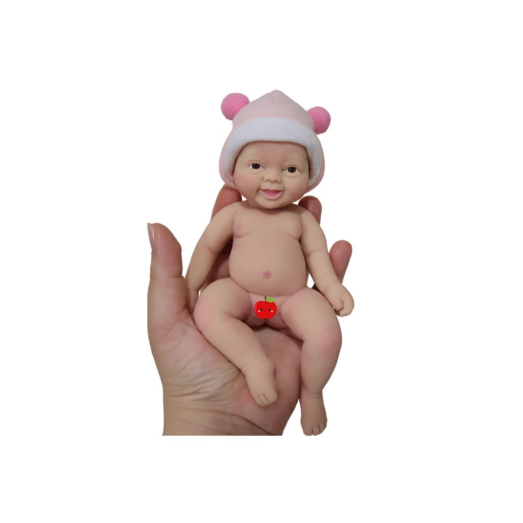 Bebê Reborn de Silicone Sólido Mini | Shopee Brasil
