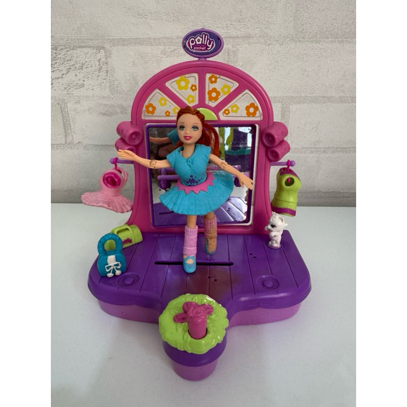 Boneca Polly Pocket Lea Dance n' Groove Ballet-Licious Playset