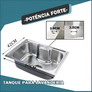 Banheira Para Coelhinho gourmet Em Aço Inoxidável Com Acessórios Nawa 60 cm