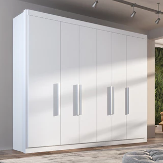 Guarda Roupa Casal Valencia 6 Portas 6 Gavetas
