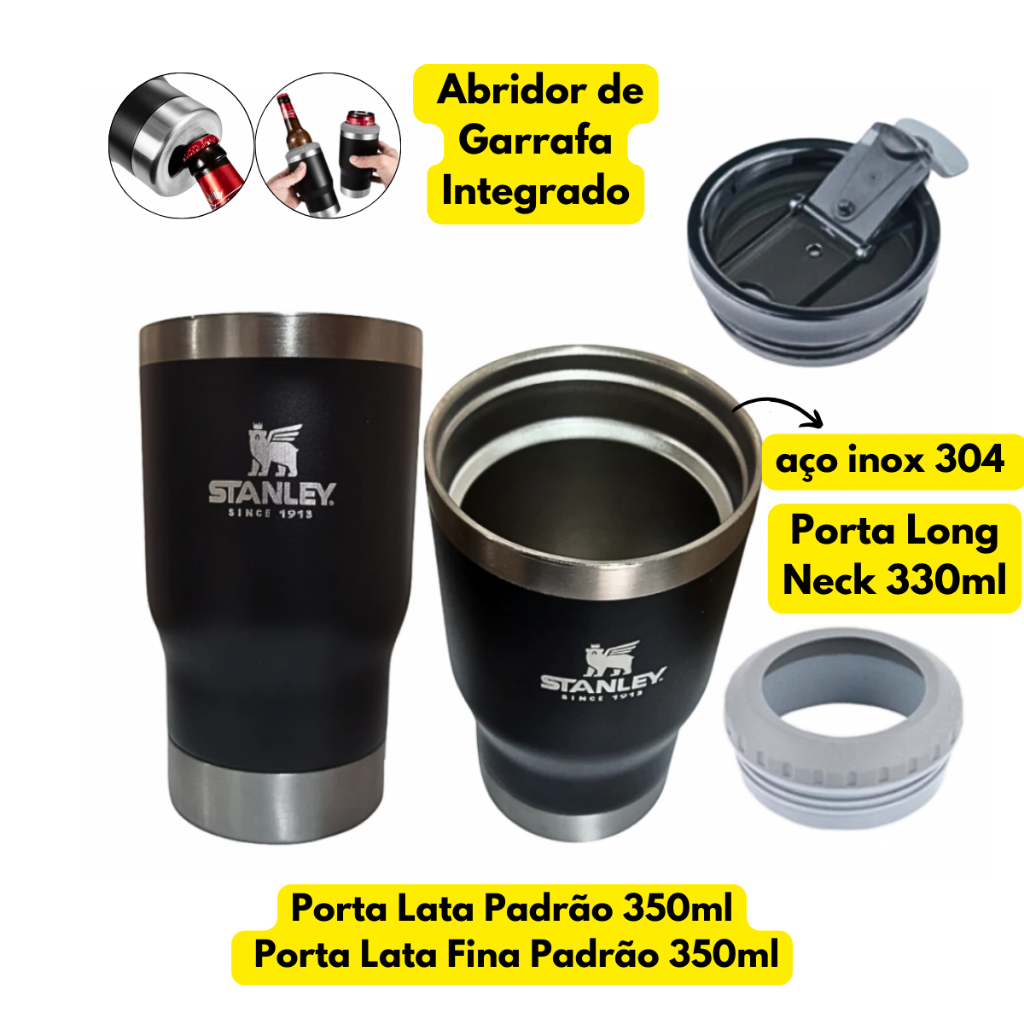 Copo T Rmico Garrafa T Rmica Em A O Inox Ml Em Com Abridor