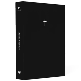 Bíblia Sagrada Cruz Preta | NAA | Letra Normal | Capa Dura em Oferta na Shopee